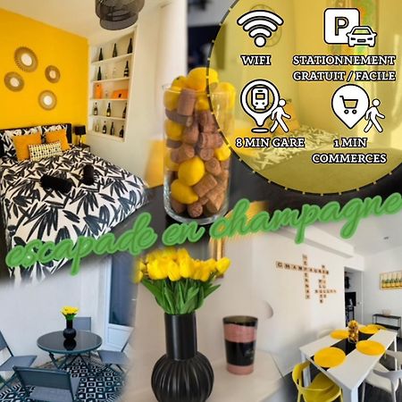 Petille En Champagne - 1 Chambre - Terrasse 에페르네이 외부 사진
